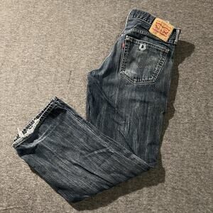 Levi's 559 Jeans Men's Size 36x30 Relaxed Straight Blue Denim Distressed Medium